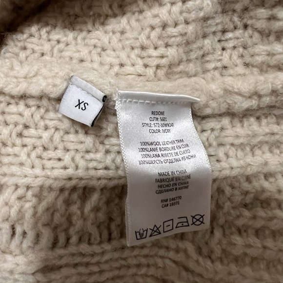 Re/Done Cream 90's Cardigan XS - Picture 8 of 10